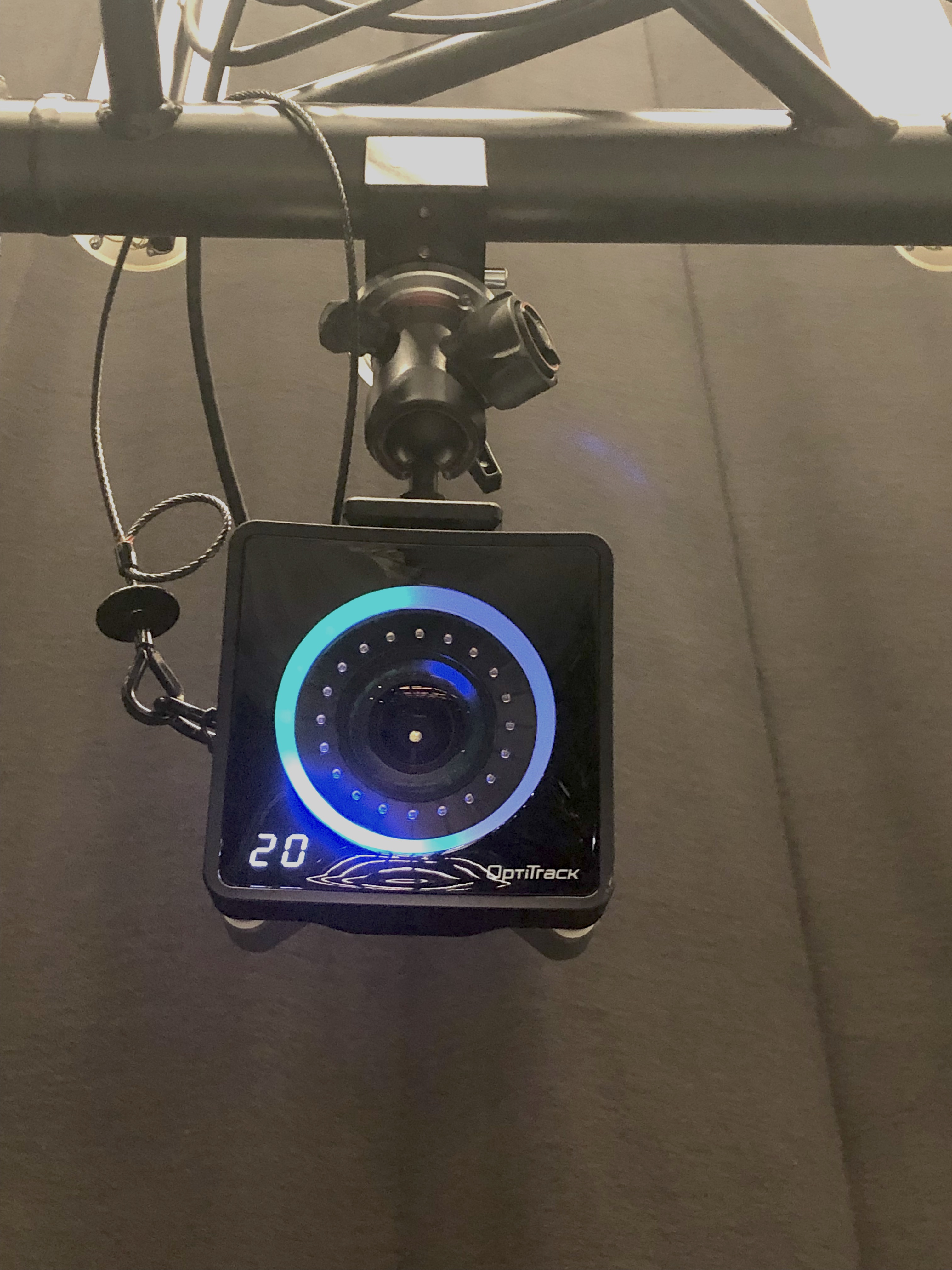  Camera indicating wanding with blue LED